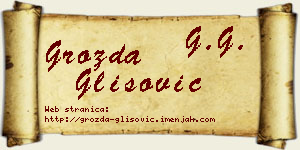 Grozda Glišović vizit kartica